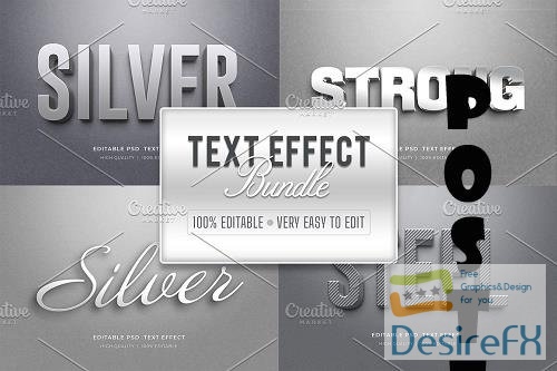 Editable 3D Text Style Effect Bundle - 6850932