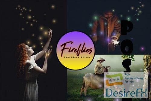Fireflies Photoshop Action