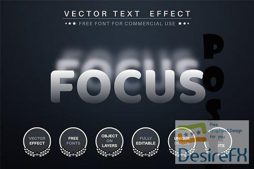 Focus Blur - Editable Text Effect - 6813552