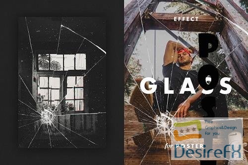 Glass Fracture Effect for Posters - 6807607