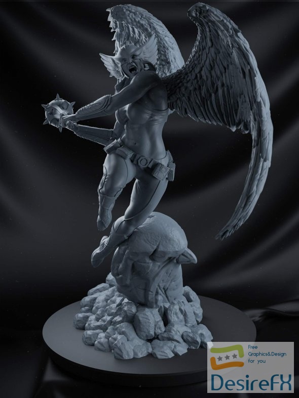 Hawkgirl 3D Print