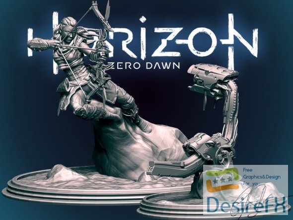 Horizon Zero Dawn Aloy Gamebody 3D Print