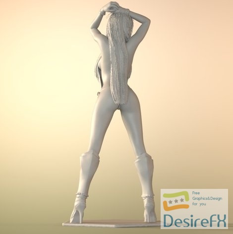 Hot sexy girl 3D Print