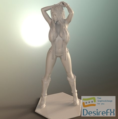 Hot sexy girl 3D Print