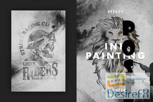 Ink Painting Effect for Posters - 6770377