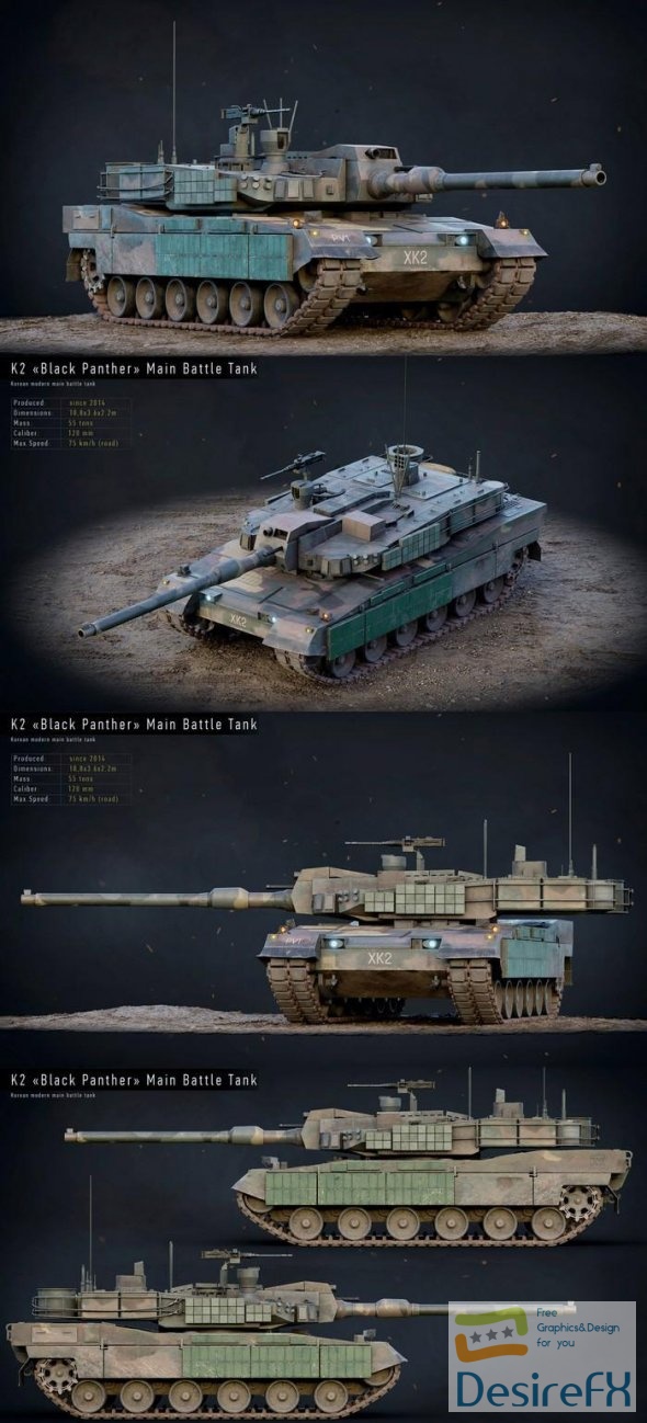 K2 BlackPanther Korea Tank