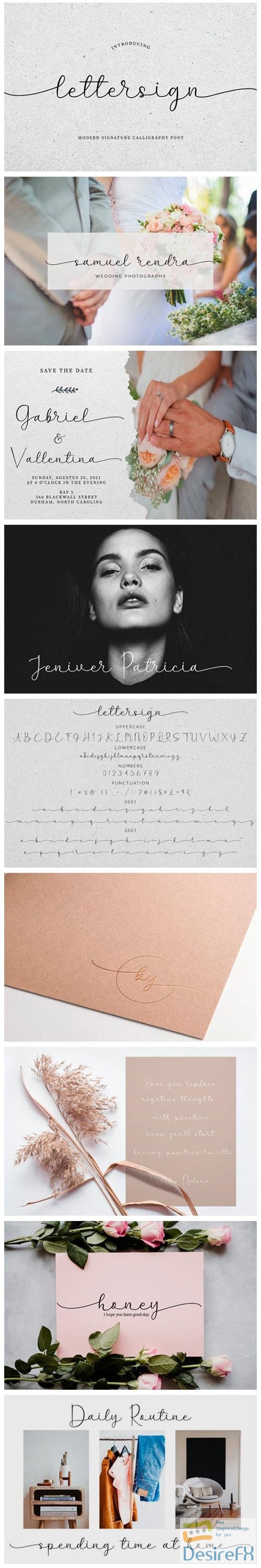 Lettersign - Modern Signature Calligraphy Font