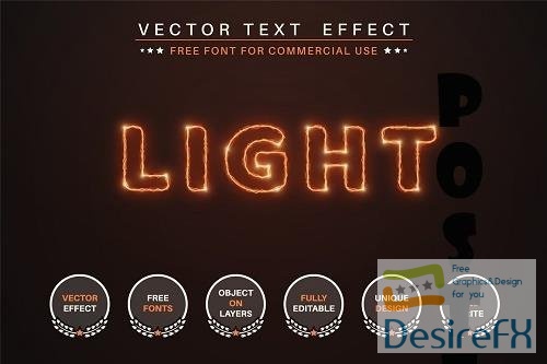 Lightning - Editable Text Effect - 6817367