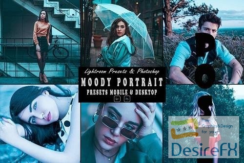 Moody Portrait Photoshop Action & Lightrom Preset