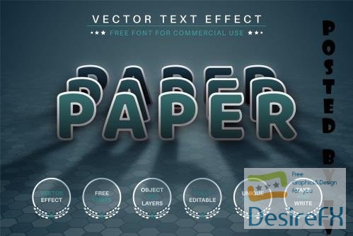 Paper Shadow - Editable Text Effect - 6813815