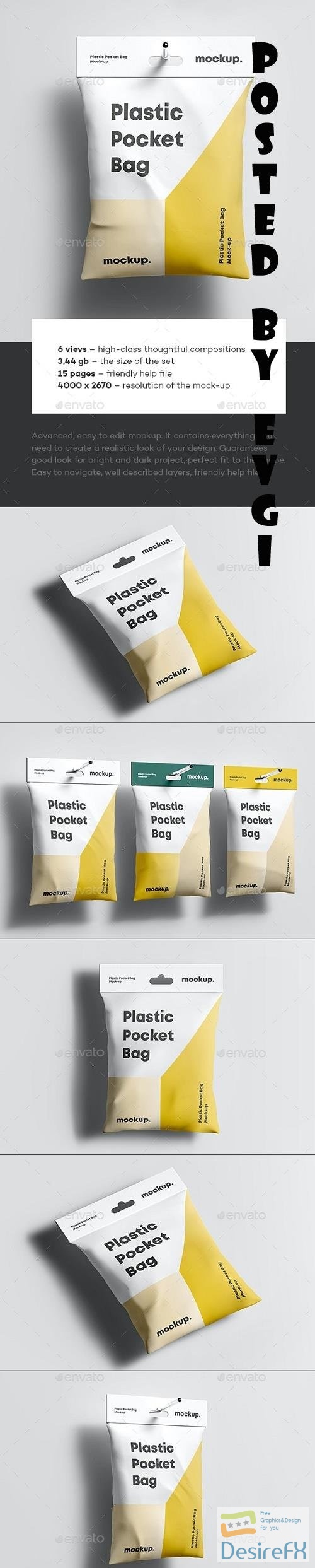 Plastic Pocket Bag Mock-up - 35372931