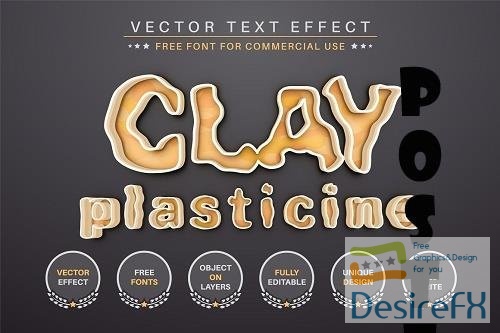 Plasticine - Editable Text Effect - 6912228