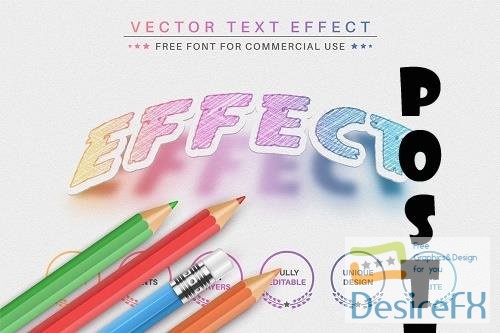 Rainbow Paper - Editable Text Effect - 6830837