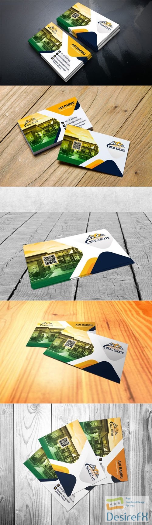 Real Estate Agent Business Card - PSD Templates