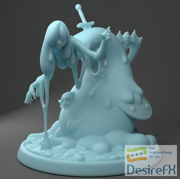 Slime Girl 3D Print