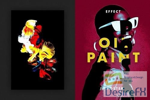Smudged Paint Effect for Posters - 6788673