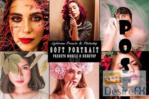 Soft Portrait Tone Photoshop Action &amp; Lightrom Presets