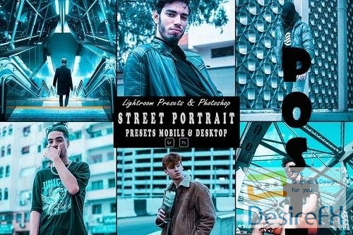Street Portrait Photoshop Action & Lightrom Preset