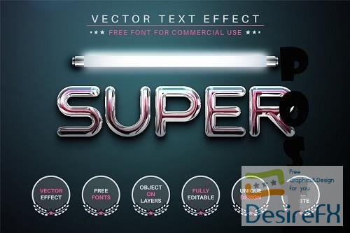 Super Light - Editable Text Effect - 6833690