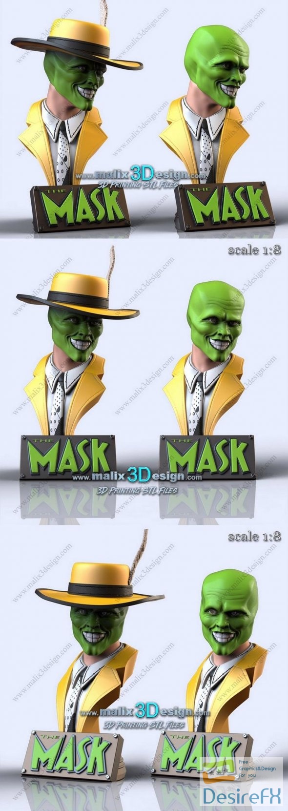 The Mask Bust 3D Print