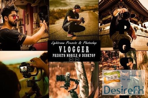 Vlogger Tone Photoshop Action &amp; Lightrom Presets