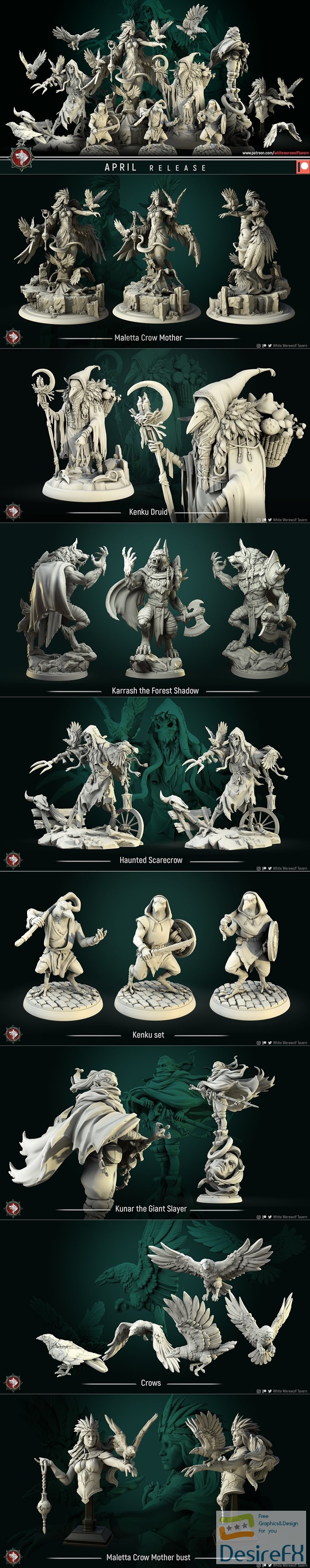 ﻿White Werewolf Tavern April 2021 – 3D Print