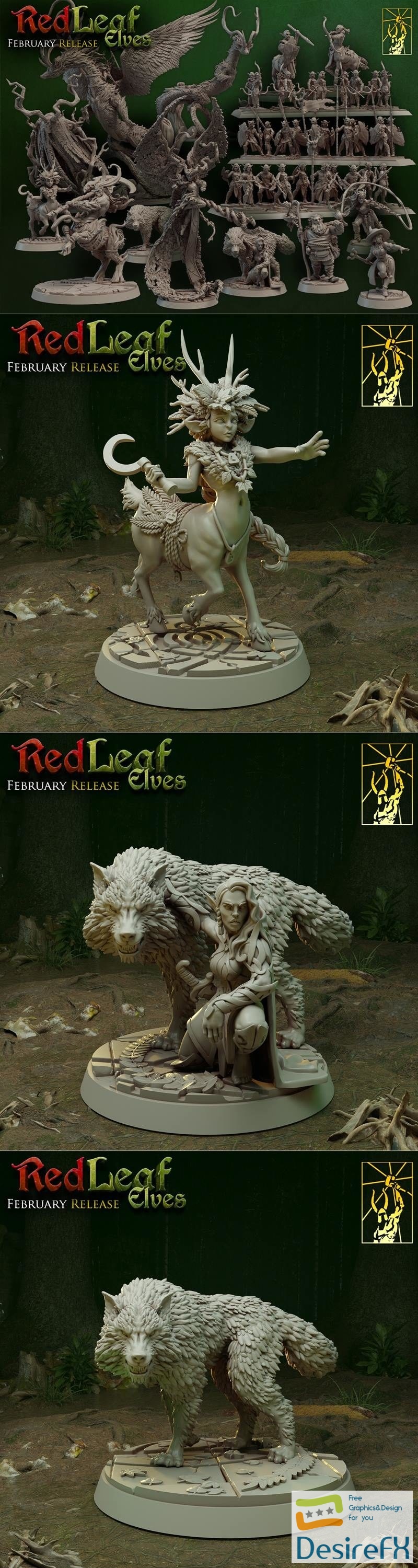 ﻿Redleaf Elves February Release – 3D Print