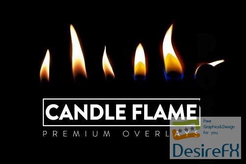 36 Candle Flames Overlays - 6398570