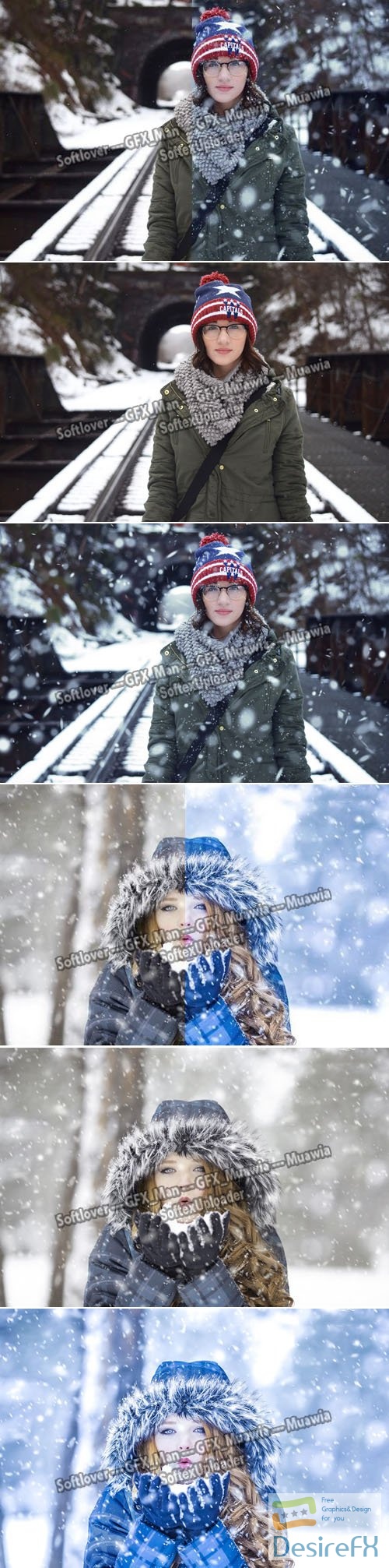 5 Realistic Snow Photoshop Actions & Effects + Tutorial