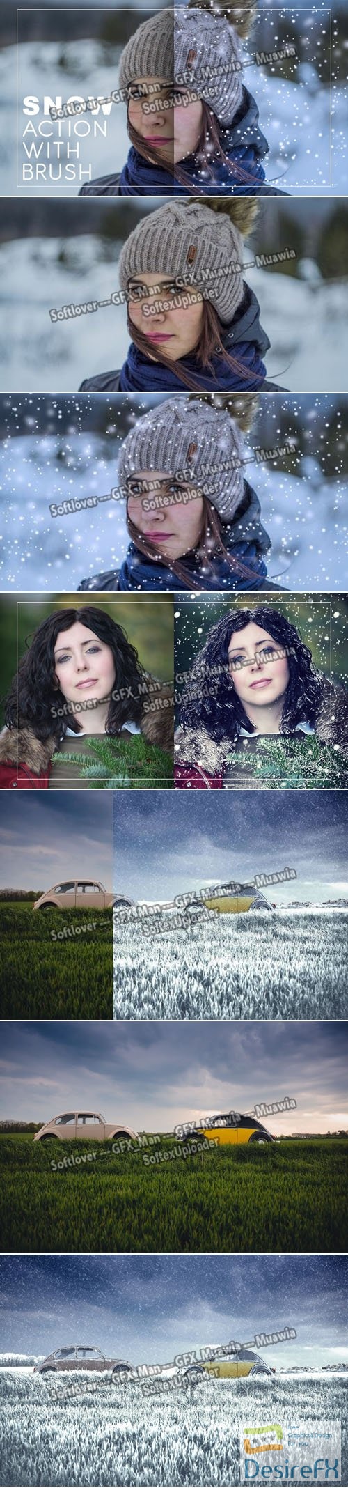 5 Realistic Snow Photoshop Actions & Effects + Tutorial
