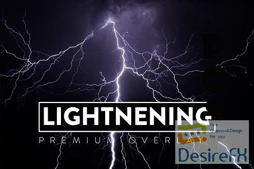 50 Lightening Overlays - 6451106