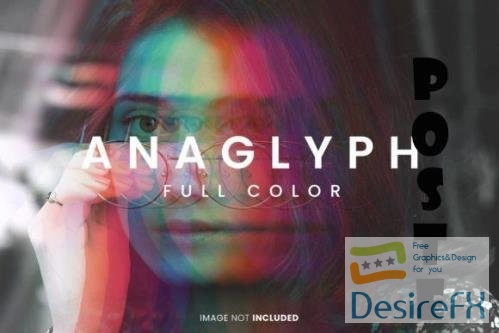 Anaglyph Full Color Photo Effect