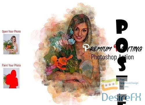 CreativeMarket - Premium Painting Photoshop Action - 6993761