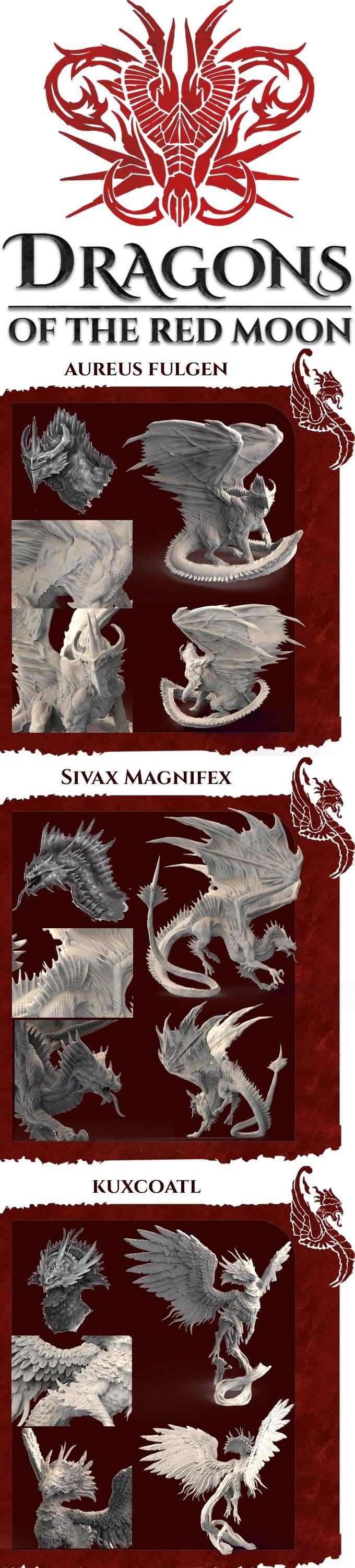 Dragons Of The Red Moon – 3D Print