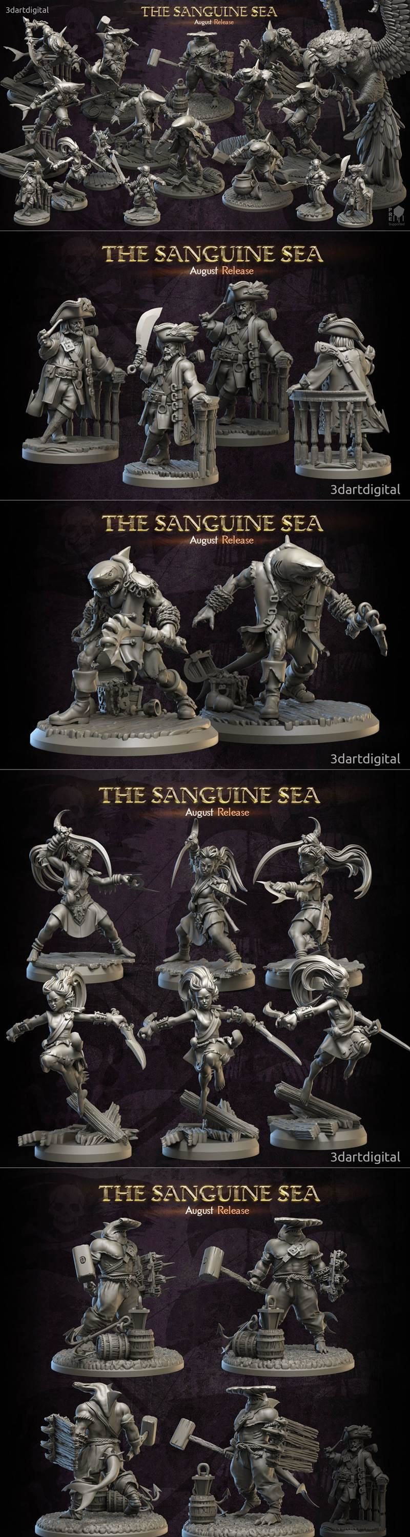 The Sanguine Sea - August Release – 3D Print