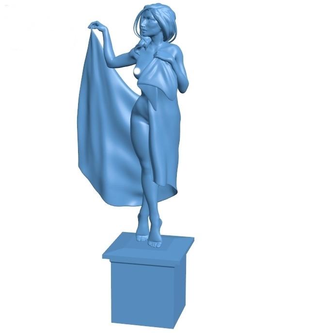 Posing with towel – 3D Print