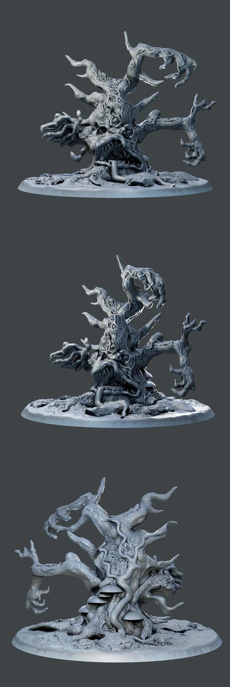 ﻿Demon tree with three eyes – 3D Print