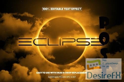 Eclipse Text Logo Effect