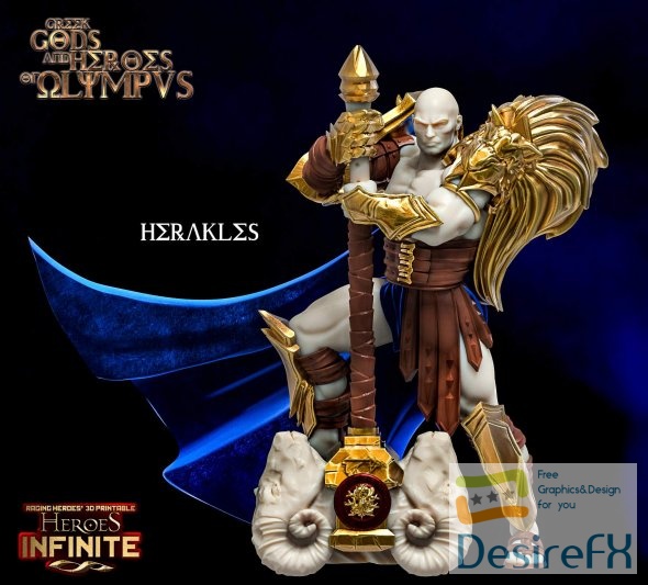 Heroes Infinite Herakles 3D Print