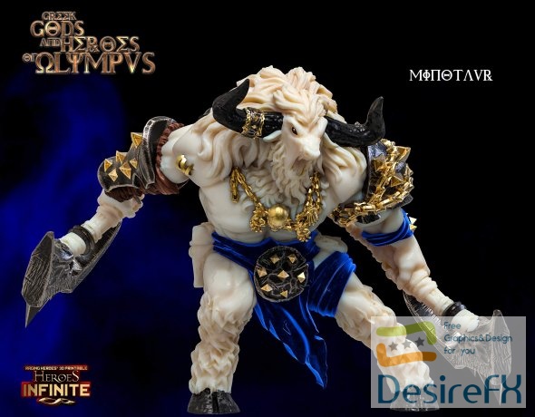 Heroes Infinite Minotaur 3D Print
