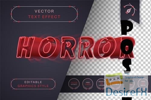Horror Stroke - Editable Text Effect - 7019152