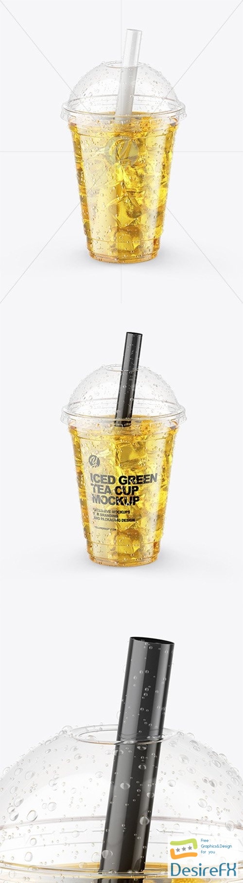 Iced Green Tea Cup Mockup 64942