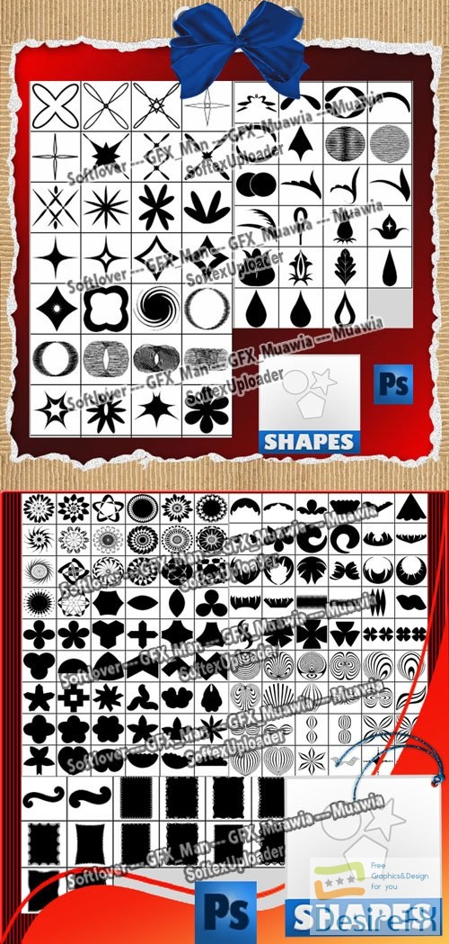 Multipurpose Photoshop Shapes Collection