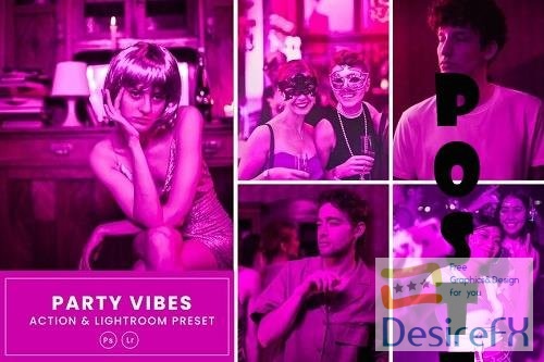Party Vibes Action &amp; Lightrom Presets