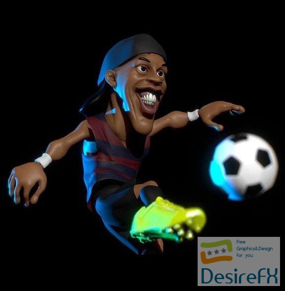 Ronaldino soccer 3D Print