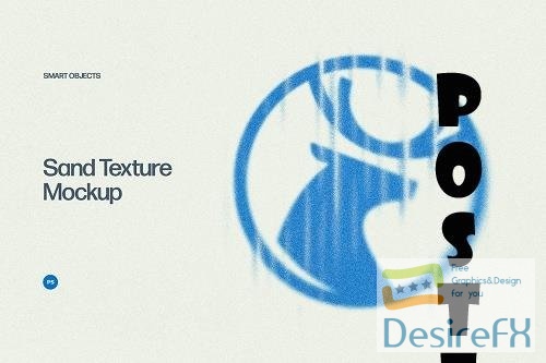 Sand Texture Logo Mockup - 6943504