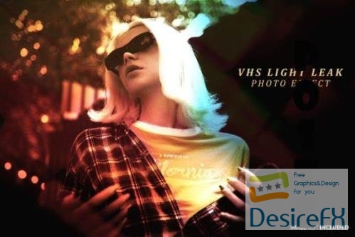 Vhs Light Leak Photo Effect