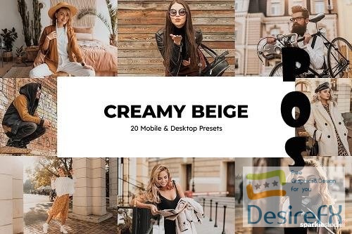 20 Creamy Beige Lightroom Presets - 7020480