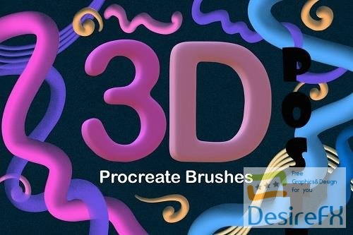 3D Pop Procreate Brushes