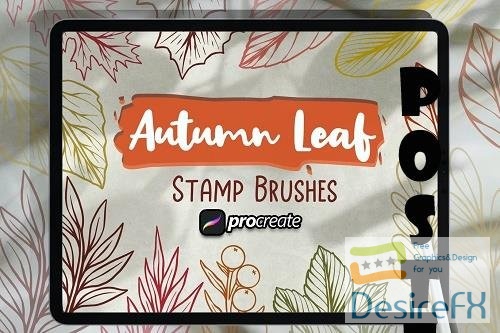 Autumn Leaves Stamp Brush - ST3MV36